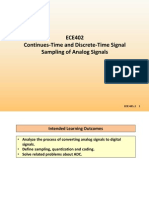 ECE402 Continues-Time and Discrete-Time Signal Sampling of Analog Signals