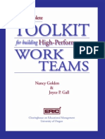 Toolkit for High Performance Teams Golden and Gall