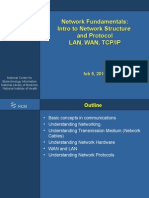 Network Fundamentals: Intro To Network Structure and Protocol Lan, Wan, Tcp/Ip