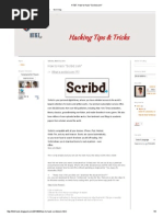 Download HTT_ How to Hack _Scribd by Chad White SN269376118 doc pdf