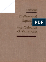 Elsgolts Differential Equations and The Calculus of Variations