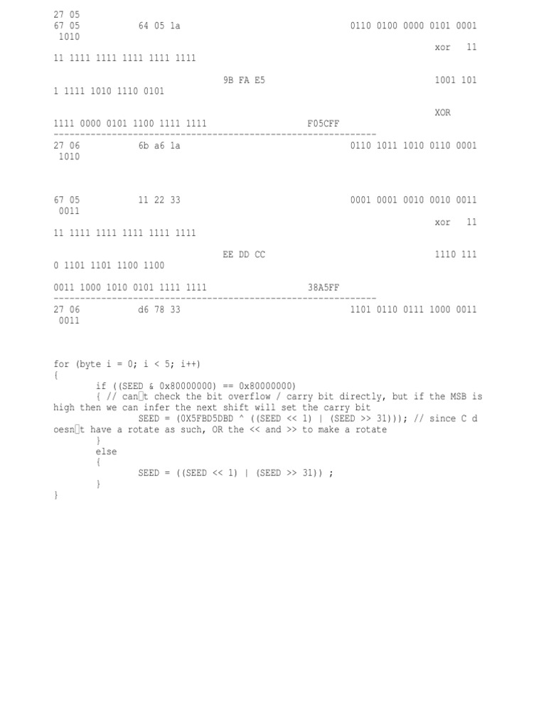 Python Seed Key Generation Algorithm | PDF