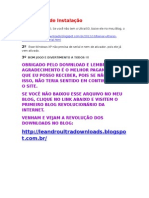 Instruções de Instalaçãwindowso