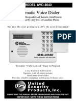 United Security AVD-4040-S User Manual