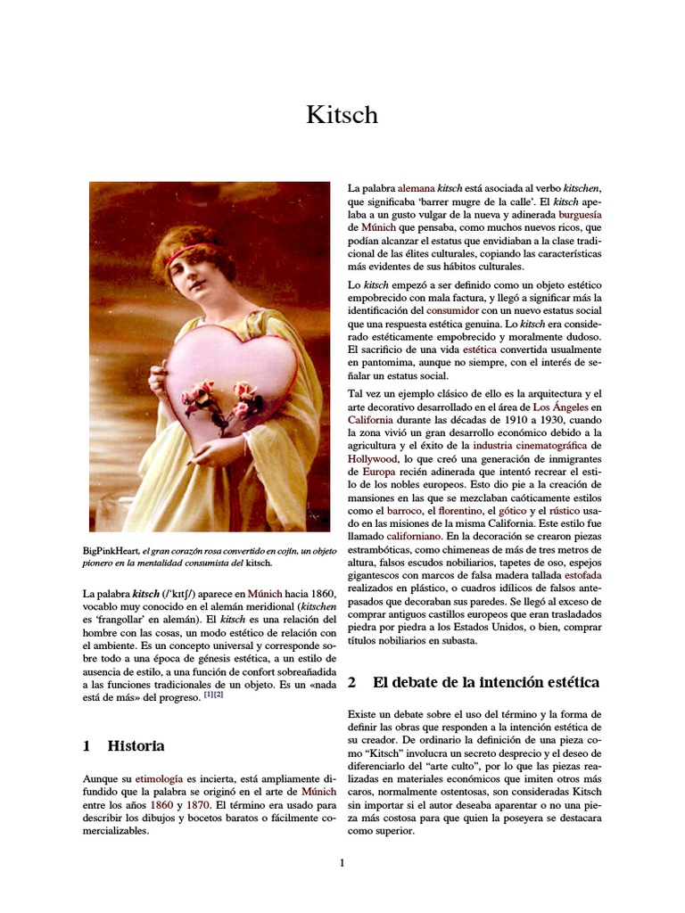 Kitsch | PDF | Estética | Artes (general)