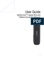 User Manual - T-Mobile WebConnect USB Laptop Stick For Windows