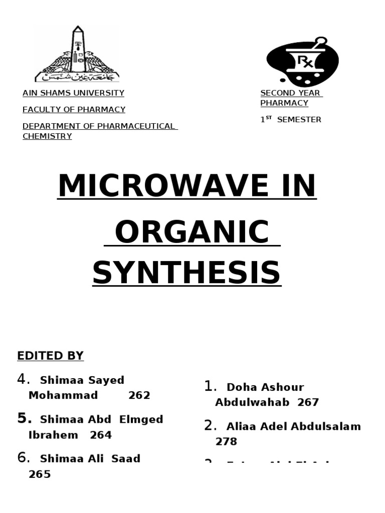 Microwave Applications in Organic Synthesis | PDF | Pyridine | Catalysis