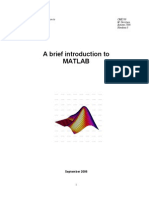 A Brief Introduction To MATLAB