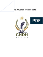 Programa Anual 2015 CNDH