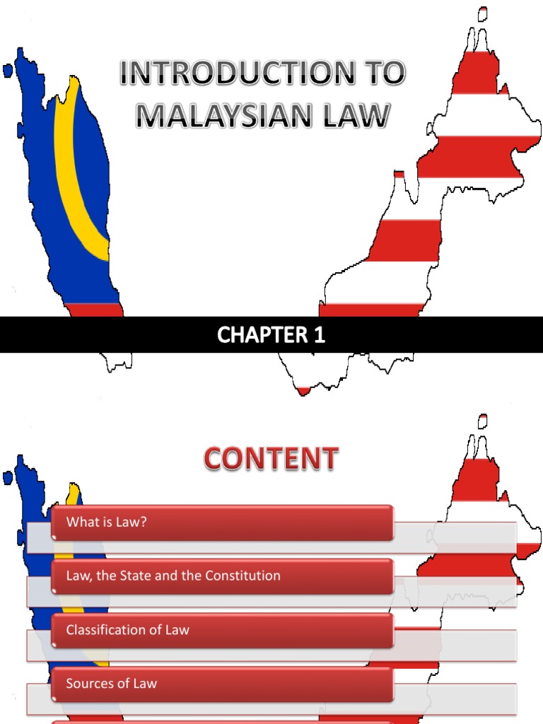 Chapter 1 Introduction To Malaysian Law PDF PDF Trust Law Malaysia