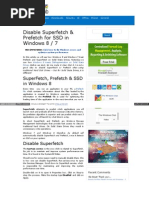 WWW Thewindowsclub Com Disable Superfetch Prefetch SSD