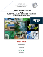 33 Energy Audit Report On Tubewells and Sewage Pumping Stations in Sialkot