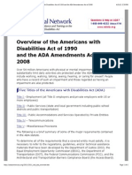 1-Dis-ADA Anniversary Toolkit Overview of the Americans With Disabilities Act of 1990 and the ADA Amendments Act of 2008