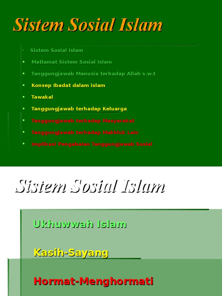 Sistem Sosial Islam  PDF