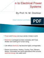 INTRODUCTION TO ELECTRICAL POWER SYSTEM