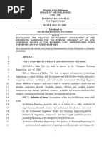 Senate Bill No. 2008 - Plumbing Engineering Law