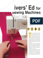 Drivers Ed For Sewing Machines