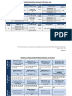 ICACNI 2015 Conference Schedule and Technical Papers