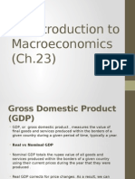 Intro to Macroeconomics GDP, Inflation, Business Cycles (Ch.23