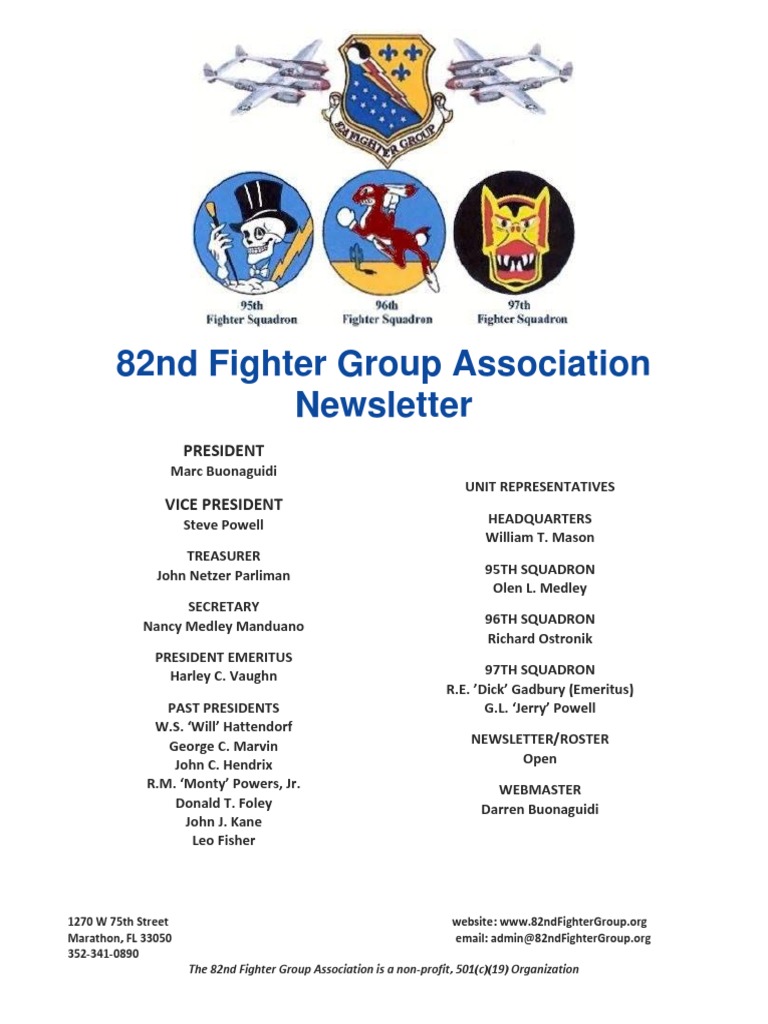 82nd Fighter Group Newsletter #91, June 2015 | PDF | Armed Conflict ...