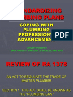 Standardizing Plumbing Plans by Engr. Virgilio Simbulan