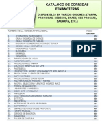 Catalogo de Corridas Financieras 2014 Actualizado