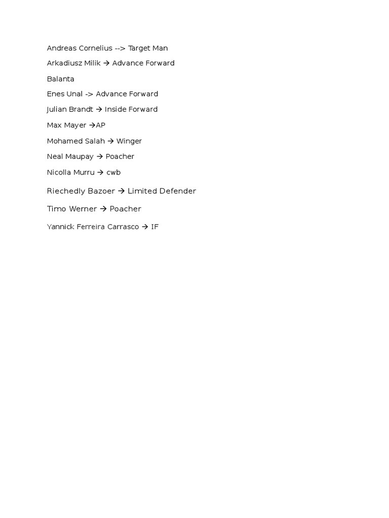 Football Player Roles and Positions | PDF