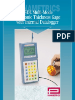 Panametrics 25DL Multi Mode Ultrasonic Thickness Gage Brochure