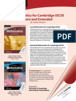 Mathematics for IGCSE Core Extended