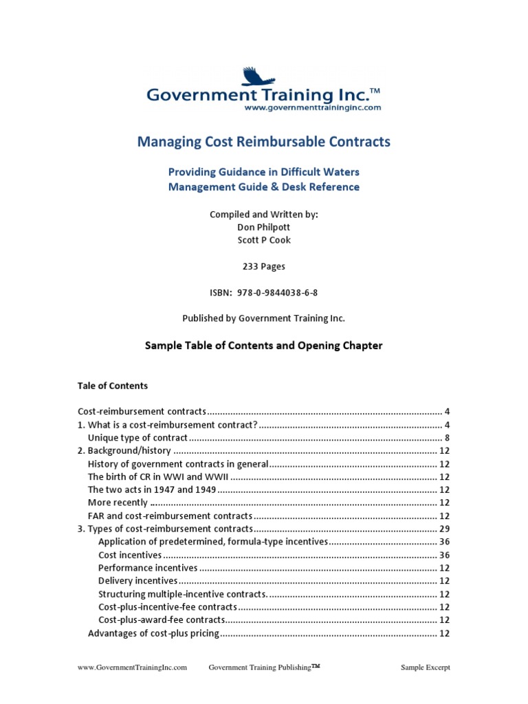 Cost Reimbursable Contract Mergers And Acquisitions General Contractor