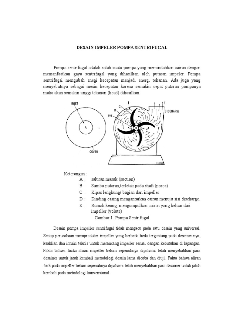 Centrifugal Pump Design 1 | PDF