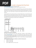 Pipe Rack Design and Analysis Using STAAD Pro | PDF | Pipe (Fluid ...