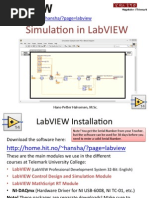 Simulation in LabVIEW - Overview(1)