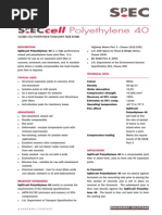 SpECcell Polyethylene 40 TDS4