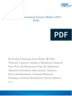 Distance Measurement Sensor Market Is Expected To Reach $2.7 Billion by 2020