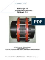 Bolt Torque for PE Flanged Joint_0