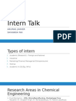 Intern Talk 2014