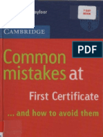 Common Mistakes at First Certificate FCE