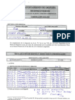 Declaración de Bienes de Raquel Ruz