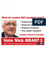 What Do London NUT Members Want?