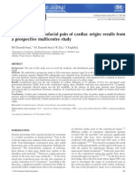 Incidence of Craniofacial Pain of Cardiac Origin 2012
