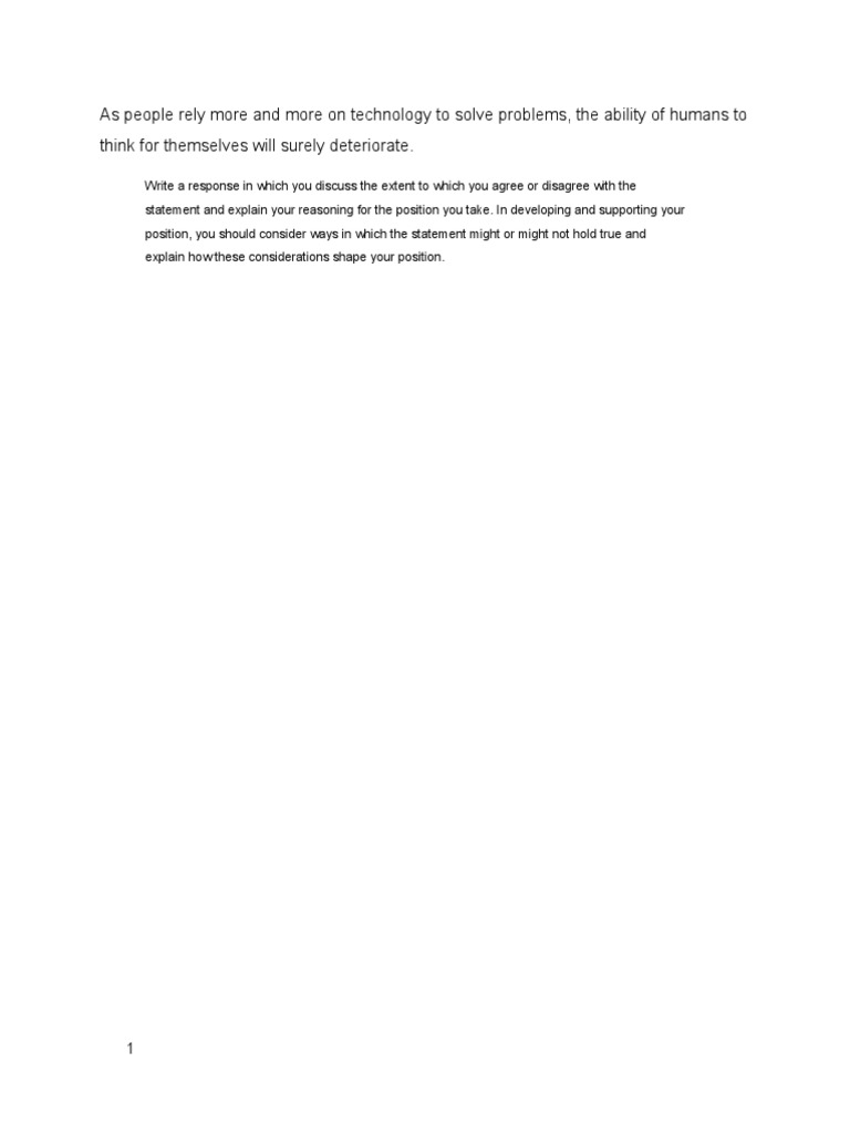 Pool of GRE Issue Based Essays | PDF