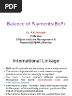 Balance of Payments (Bop) : Professor S.P.Jain Institute Management & Research (Spjimr), Mumbai