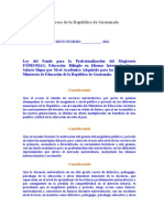 Ley del Fondo para la Profesionalización del Magisterio Guatemalteco