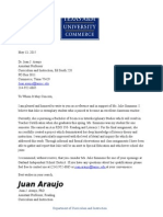 Recommendation Letter From DR Araujo