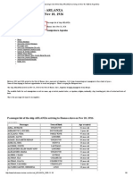 ARLANZA Passenger List of the Ship