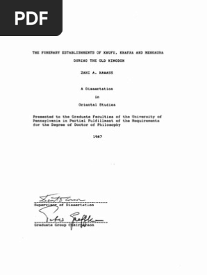 Hawass The Funerary Establishments Of Khufu Khafra And Menkaura During The Old Kingdom Pdf Egyptian Pyramids Pyramid