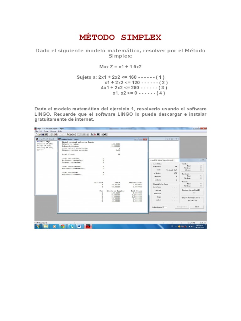 Método Simplex | PDF