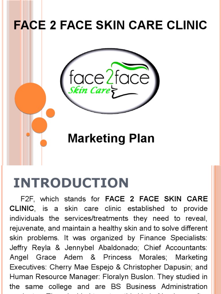 skin care line business plan