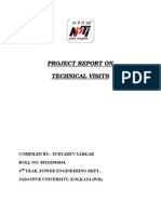 Project Report On Technical Visits